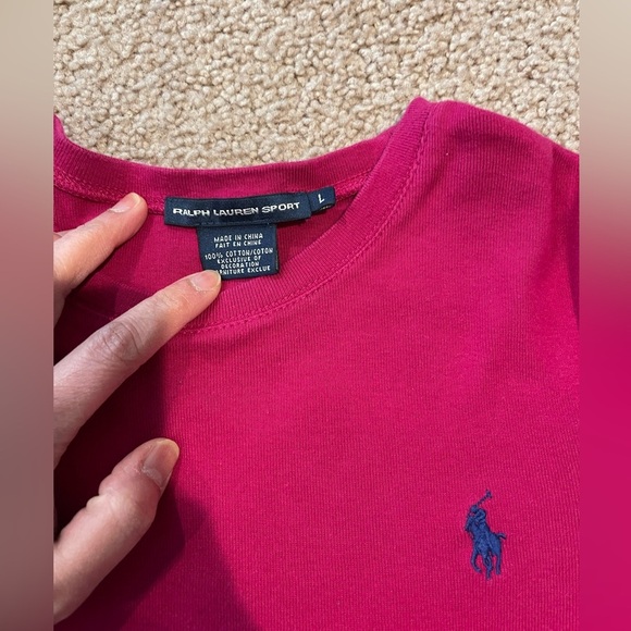 Women's (Junior) RALPH LAUREN SPORT crew neck long sleeve tee - Picture 3 of 9